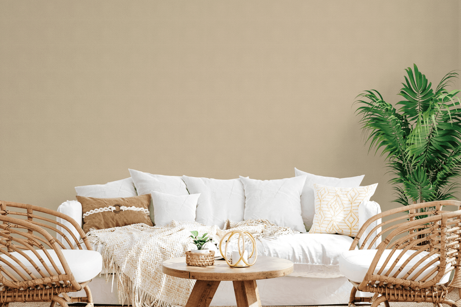 Warm interior detail with a refined textured wall surface.